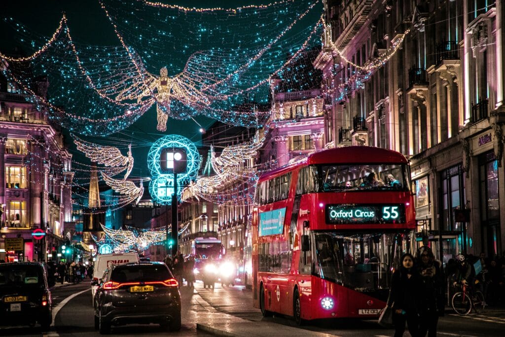 Luminarie di Natale a Londra