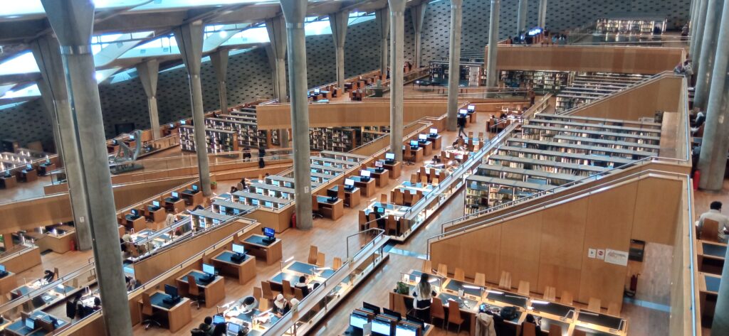 La biblioteca alessandrina.