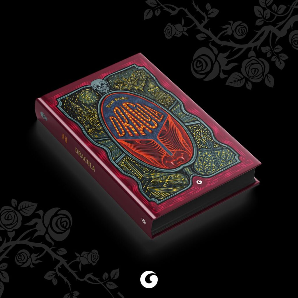 Copertina dell'edizione Giunti Dark & Gothic Collection di Dracula di Bram Stoker