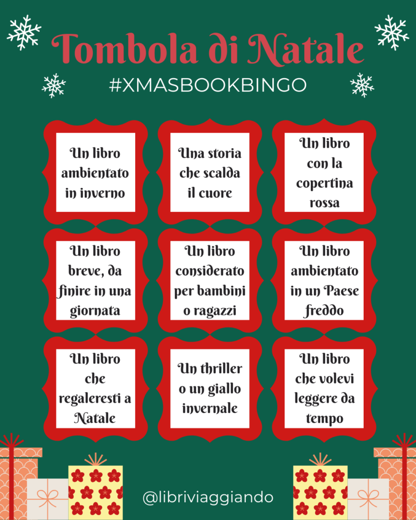 #xmasbookbingo: cartella della tombola